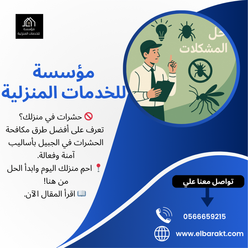 شركة مكافحة حشرات بالجبيل